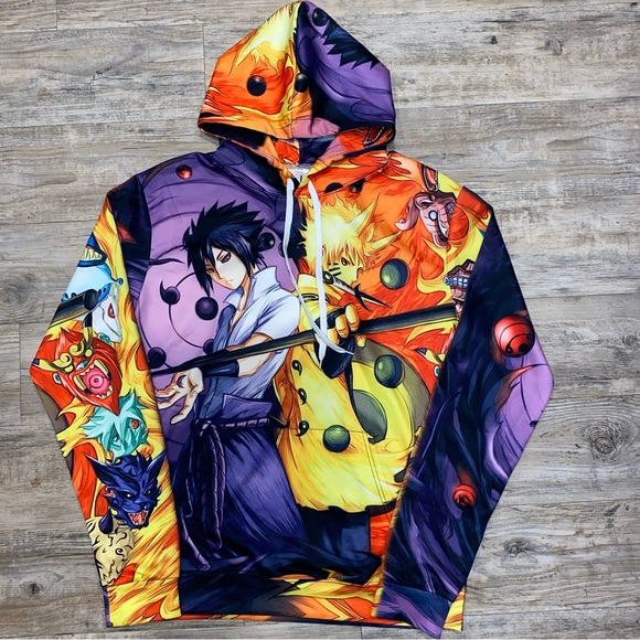Naruto Hoodie 3D Pullover Hooded Shirt - Picture 3 of 3